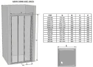 Душевая дверь Ravak Supernova ASDP3-100 00VA03R2ZG профиль Черный стекло Grape