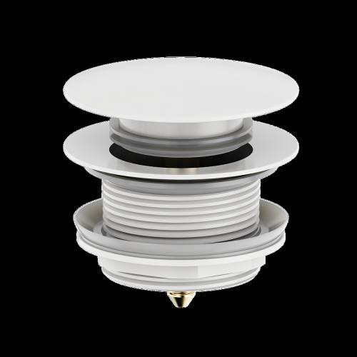 Донный клапан Wonzon &amp; Woghand WW-SS105-MW click-clack цвет Белый матовый