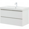 Тумба под раковину Aquanet Вега 90 316683 подвесная Белый глянец МДФ / ЛДСП