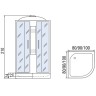 Душевая кабина Мономах 80x80x24 С МЗ 10000005757 без гидромассажа