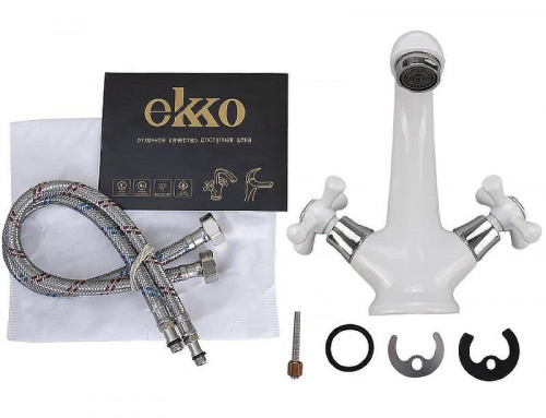 Смеситель для раковины Ekko E10332 Белый