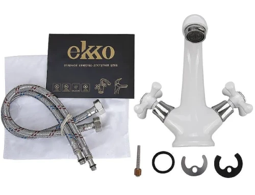 Смеситель для раковины Ekko E10332 Белый