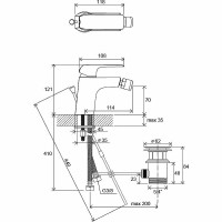 Смеситель для биде Ravak Flat FL 055.00 X070122 Хром латунь