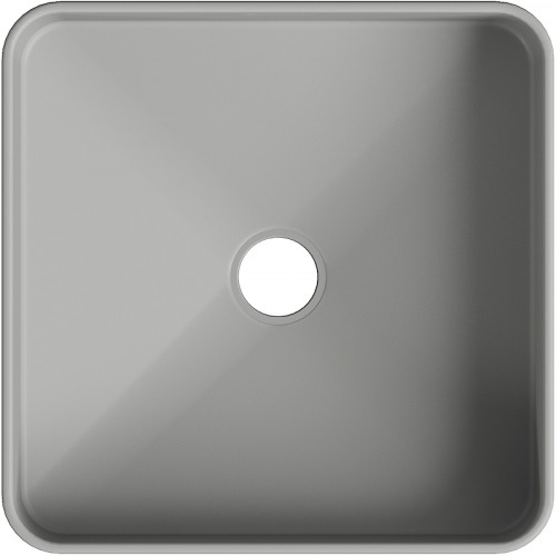 Раковина-чаша Aqueduto Espiral 37 ESP0330 Серая матовая фарфор накладная