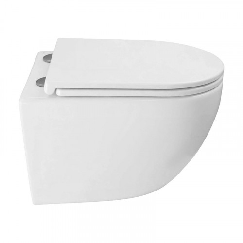 Унитаз Azario Ines White AZ-W03-SW подвесной цвет Белый с сиденьем Микролифт