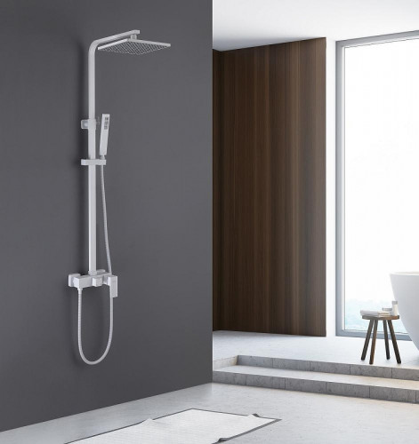 Душевая система Abber Daheim AF8220WL цвет Белый матовый