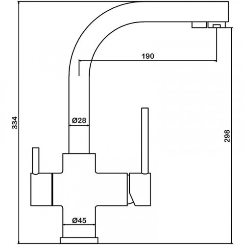 Смеситель для кухни Swedbe Selene Plus 8148 Медь латунь