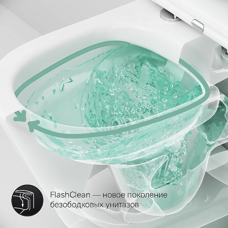 Комплект унитаза с инсталляцией AM.PM Sense FlashClean IS100138.741701 с сиденьем Микролифт и Черной матовой клавишей смыва фарфор подвесной