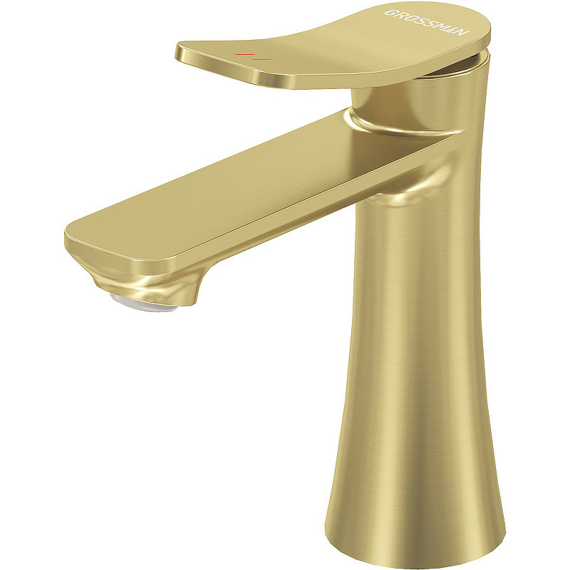 Смеситель для раковины Grossman Advans 510.K35.09.320 Золото брашированное латунь