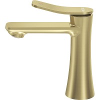 Смеситель для раковины Grossman Advans 510.K35.09.320 Золото брашированное латунь
