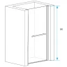Душевая дверь RGW Passage PA-103W 80 020810308-25 профиль Белый стекло матовое-сатинат