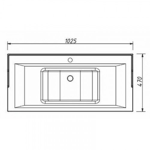 Раковина Caprigo 100 Y-100В Белая
