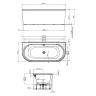 Акриловая ванна AM.PM X-Joy 170х75 W94A-170U75W-A цвет Белый