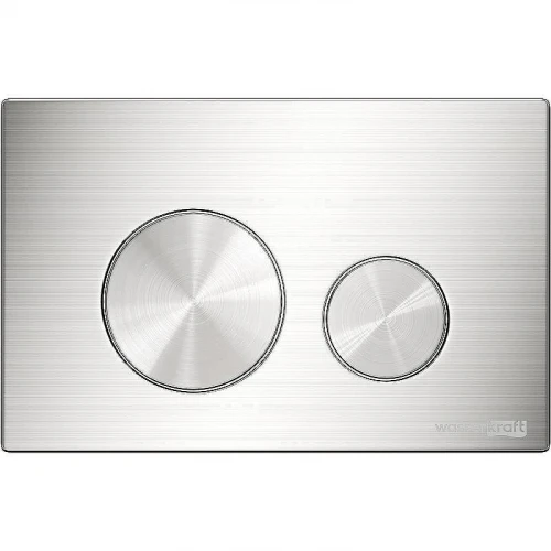 Инсталляция WasserKRAFT Glan 66TLT.010.ME.WH.BN02 для унитаза Белое стекло с клавишей смыва Никель