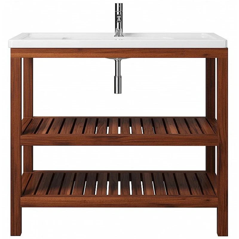Тумба под раковину Creto Provence 105 9-1118W Wood массив дерева