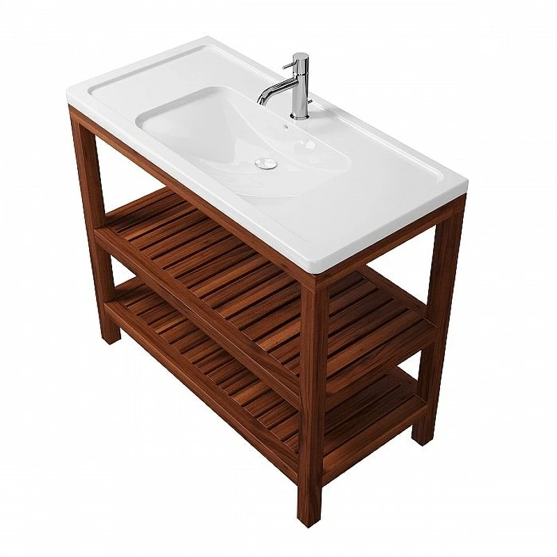 Тумба под раковину Creto Provence 105 9-1118W Wood массив дерева