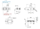 Смеситель для ванны Remer Chrono CH54D2NO цвет Черный матовый