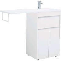 Тумба с раковиной Aquanet Токио 110 R 239207 Белая МДФ / ЛДСП