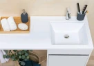 Тумба с раковиной Aquanet Токио 110 R 239207 Белая МДФ / ЛДСП