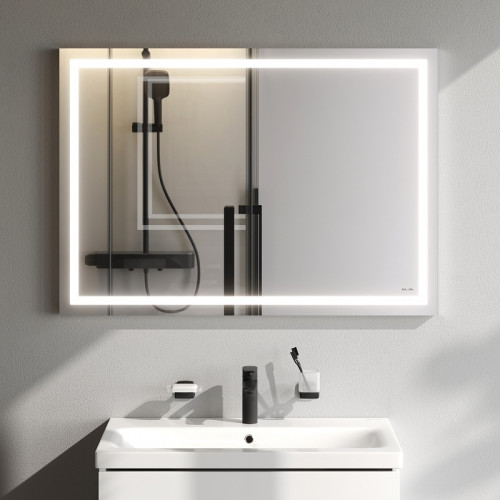 Зеркало AM.PM Gem 100 M91AMOX1001WG с подсветкой с механическим выключателем стекло