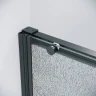 Душевая дверь Grossman Galaxy 100 100.K33.01.100.21.02 профиль Черный матовый стекло шиншилла