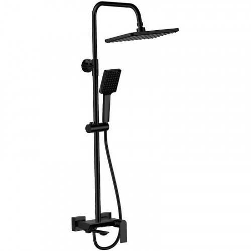 Душевая система Haiba HB24639-7 Черная матовая латунь на стену