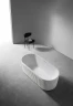 Ванна из искусственного камня Abber Stuttgart 170x75 AM9925 Белая матовая без гидромассажа