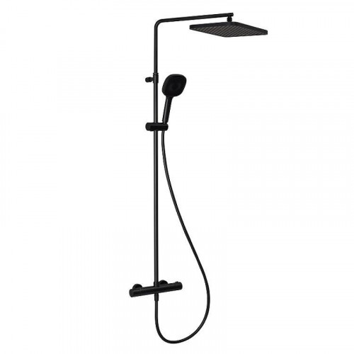 Душевая система Splendy Relax S RS208XTP36S3BM с термостатом цвет Черный матовый