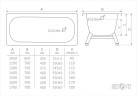 Стальная ванна ВИЗ Antika 170x70 A-70001 без антискользящего покрытия
