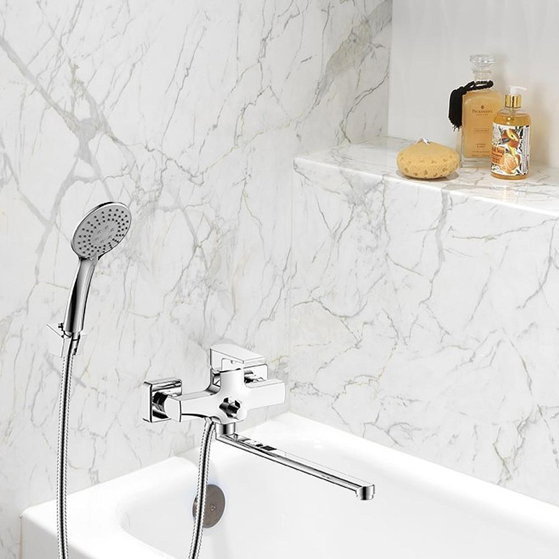 Смеситель для ванны WesnaArt Briz BRI20-320 универсальный Хром