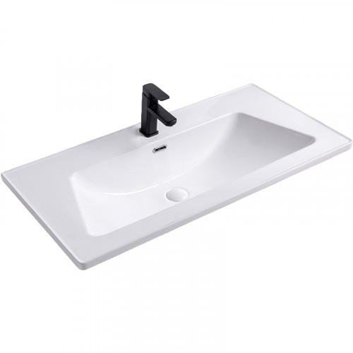 Раковина Royce Pro 100 RCW-1405100WH Белая фаянс полувстраиваемая