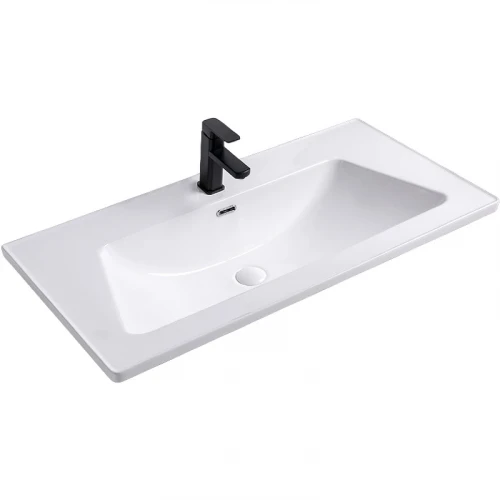 Раковина Royce Pro 100 RCW-1405100WH Белая фаянс полувстраиваемая