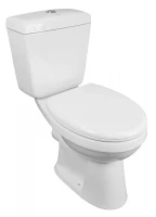 Унитаз компакт Creo Ceramique Project PR1002S+PR1005D+C257S(PR1001S) цвет Белый с бачком и сиденьем Микролифт