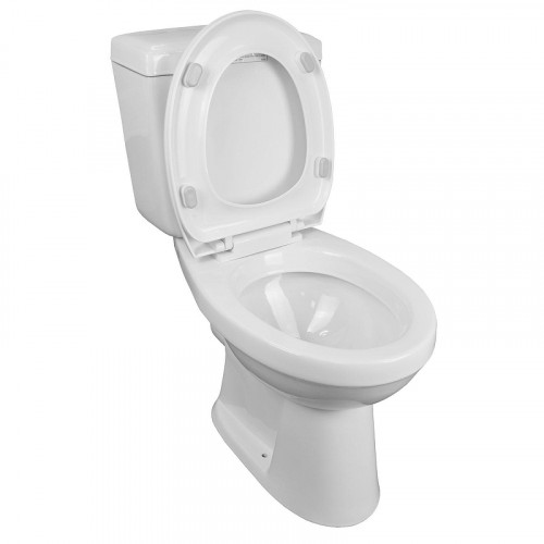 Унитаз компакт Creo Ceramique Project PR1002S+PR1005D+C257S(PR1001S) цвет Белый с бачком и сиденьем Микролифт