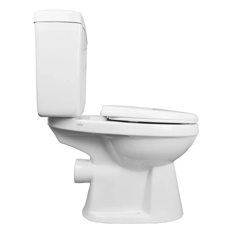 Унитаз компакт Creo Ceramique Project PR1002S+PR1005D+C257S(PR1001S) цвет Белый с бачком и сиденьем Микролифт