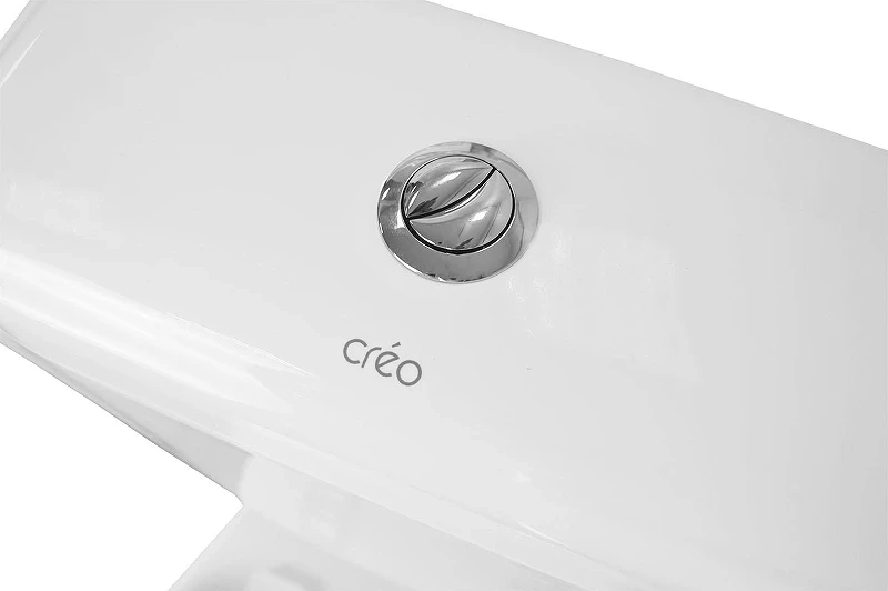 Унитаз компакт Creo Ceramique Project PR1002S+PR1005D+C257S(PR1001S) цвет Белый с бачком и сиденьем Микролифт
