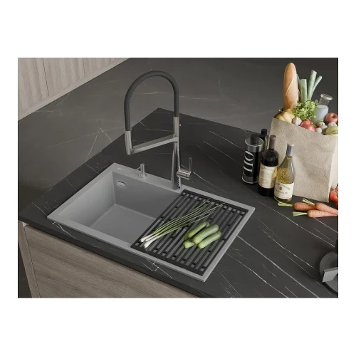 Кухонная мойка Rivelato Zeno 76 ZN-7650 Grigio puro цвет Серый