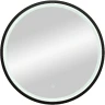 Зеркало Континент Style D 600 ЗЛП1016 с подсветкой Черное с сенсорным выключателем стекло