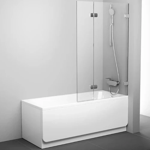 Шторка на ванну Ravak Brilliant BVS2-100 R 7UPA0A00Z1 профиль Хром стекло Transparent