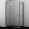 Душевой уголок WasserKRAFT Aller 120х100 L 10H10L профиль Хром стекло прозрачное
