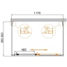 Душевой уголок Cezares Molveno 120x90 MOLVENO-AH-12-120/90-C-Cr-IV профиль Хром стекло прозрачное