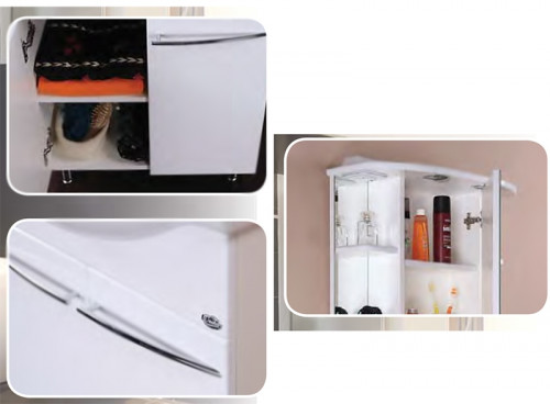 Тумба под раковину Onika Селигер 60 Белая МДФ / ЛДСП