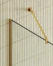 Душевая перегородка Maybah Glass MGD-706-3у 690x1950 в узком профиле Золото стекло сатиновое