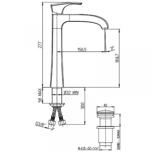 Смеситель для раковины Paini Lady 89PW211LLLSSR Никель