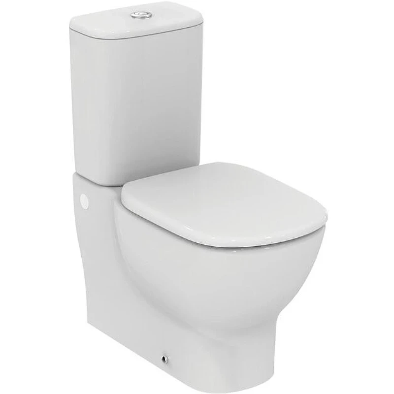 Унитаз компакт Ideal Standard Tesi T008201 без бачка и сиденья фарфор напольный