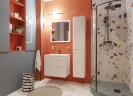 Тумба с раковиной Эстет Kare Luxe 70 ФР-00007073 подвесная Белая МДФ / ЛДСП