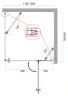 Душевой уголок BelBagno Kraft 120х80 KRAFT-AH-12-120/80-C-Cr-R профиль Хром стекло прозрачное