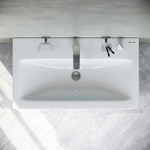 Тумба под раковину AM.PM Gem 75 M90FSX07522WG32 Белая МДФ / ЛДСП