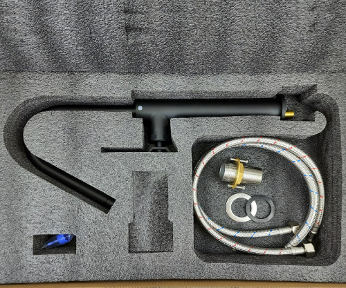 Смеситель для раковины Bronze de Luxe 1760'S Loft 3352SB Черный матовый латунь