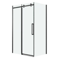 Душевой уголок Grossman Classic 140x100 120.K33.04.1410.21.00 профиль Черный матовый стекло прозрачное